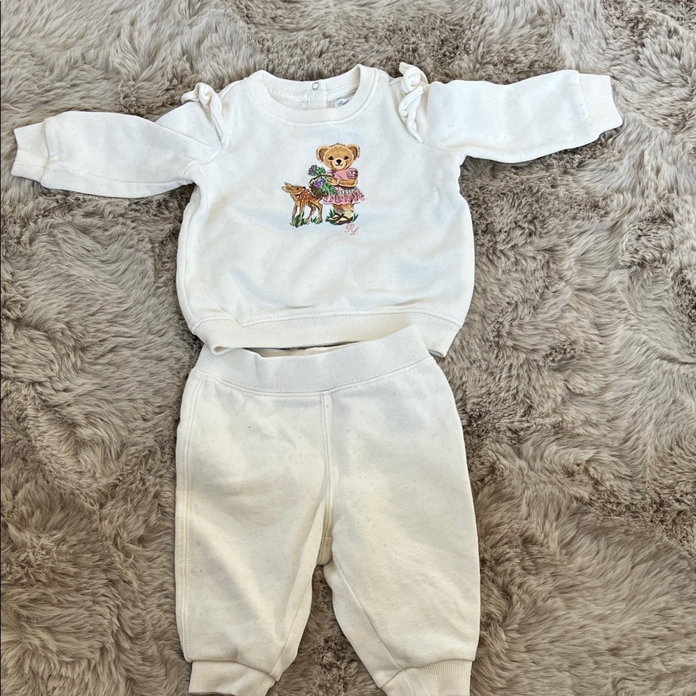 Polo by Ralph Lauren White Kids Matching Set